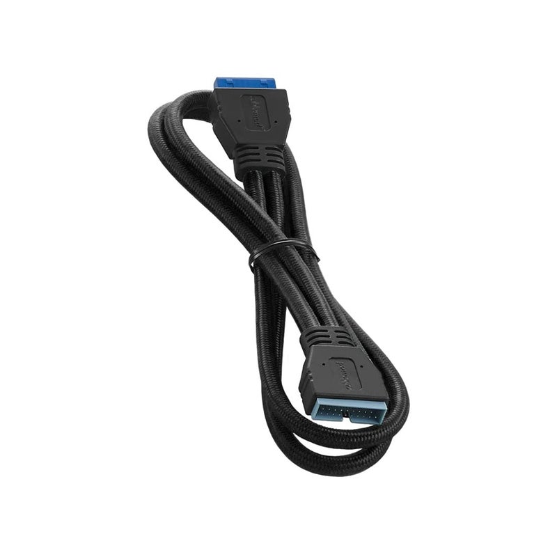 CableMod ModFlex Sleeved Internal USB 3.0 (Black, 50cm) - Image 1